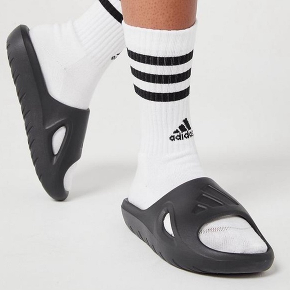 ADIDAS • Black Adicane Slides Shoes - Picture 3 of 12